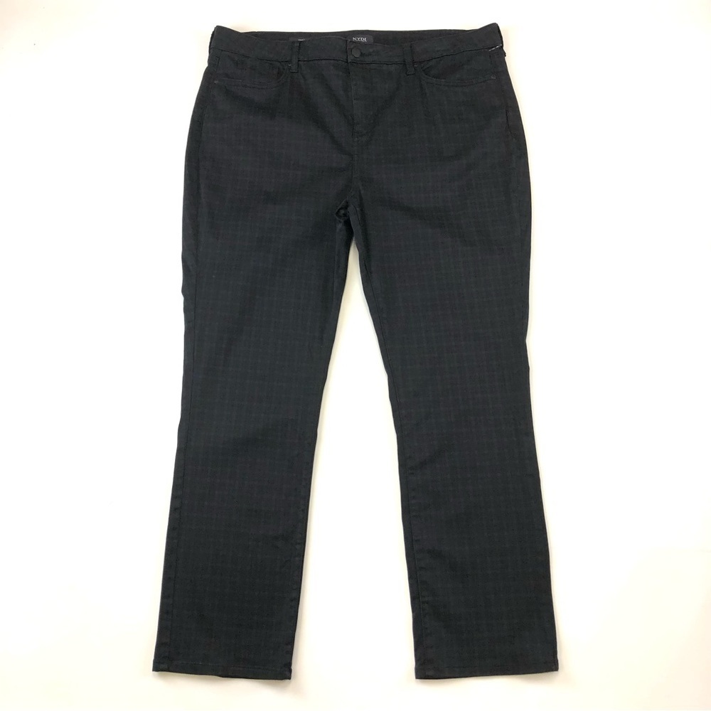 NYDJ Sheri Slim check womens pants Size 18 Liftux